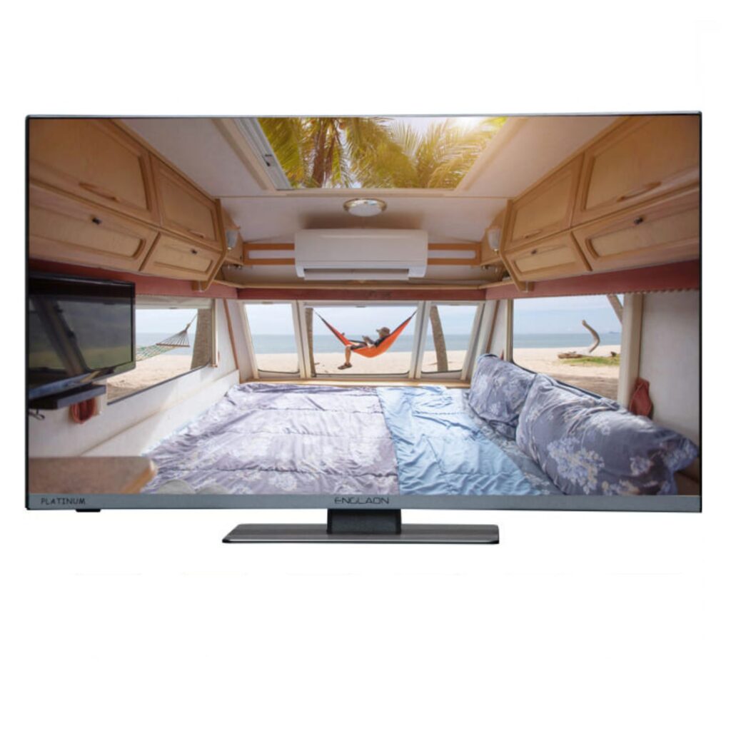 ENGLAON Frameless 24″ Full HD Google Smart 12V TV With Built-in DVD player and Chromecast