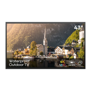 ENGLAON 43’’ 4K Outdoor SMART IP65 Waterproof LED TV for Full Sunshine Areas