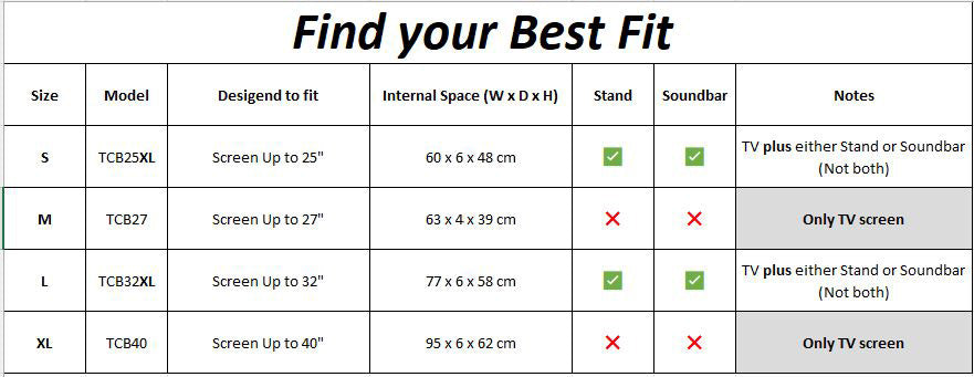 ENGLAON 40'' TV Cover & Transit Bag, Water Resistant , Extra Large