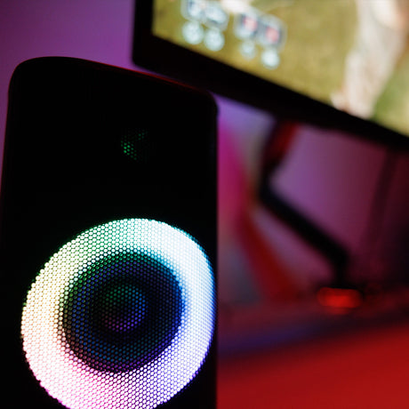 ENGLAON RGB 12 Light Effects, 5Wx2 Bluetooth Gaming Speaker