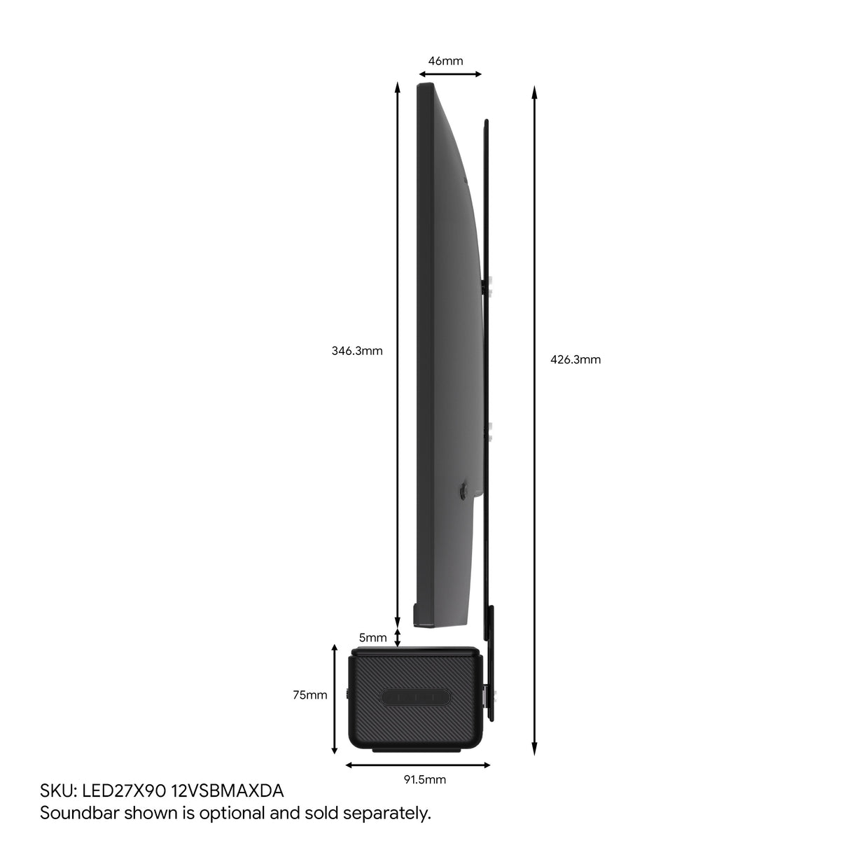 ENGLAON 27’’ 4K UHD 12V Google TV with Dolby Vision & Android 14