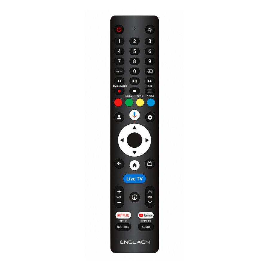 ENGLAON 22’’ Full HD 12V Google TV With Built-in DVD Player, Chromecast & Bluetooth