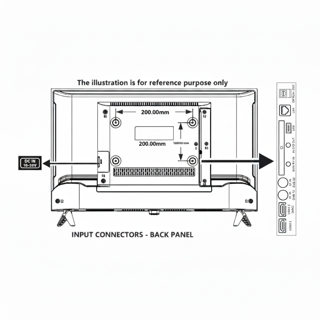 LED 24X90+ Back Panel Diagram