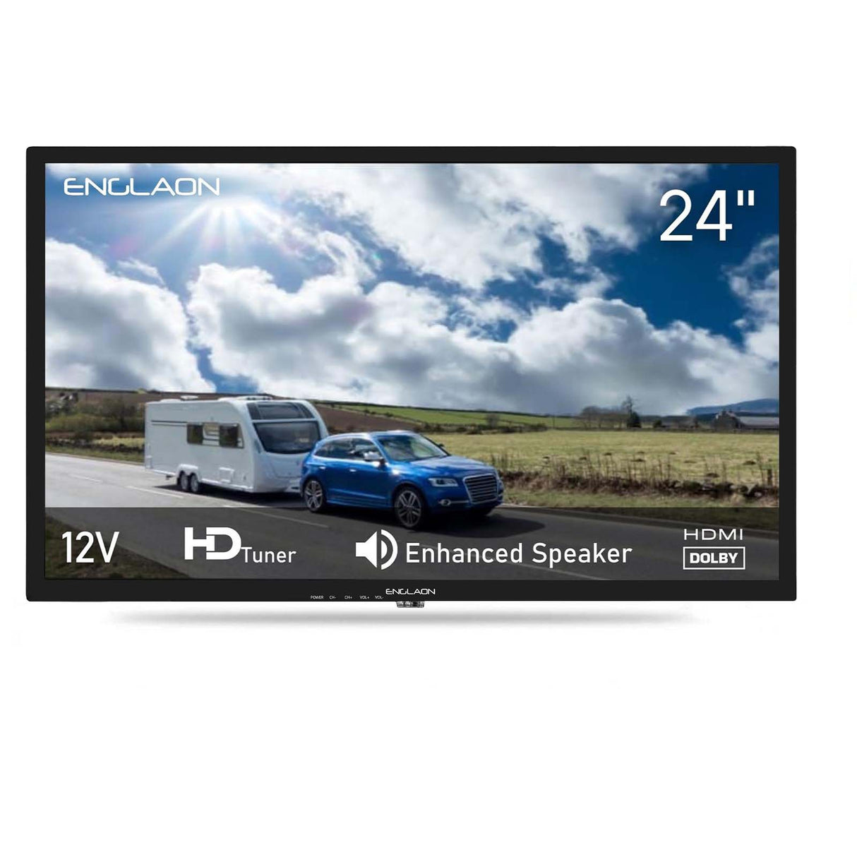 ENGLAON 24″ HD LED 12V TV for Caravans