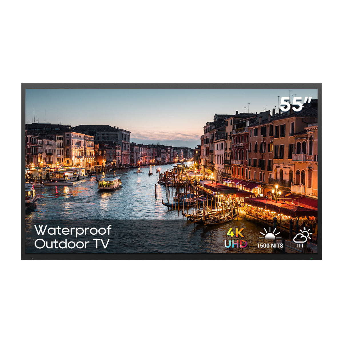 ENGLAON 55’’ 4K Outdoor SMART IP65 Waterproof LED TV for Full Sunshine Areas