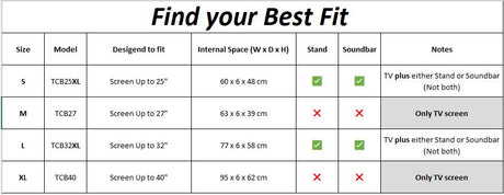 ENGLAON 25'' TV Cover & Transit Bag, Water Resistant , Small