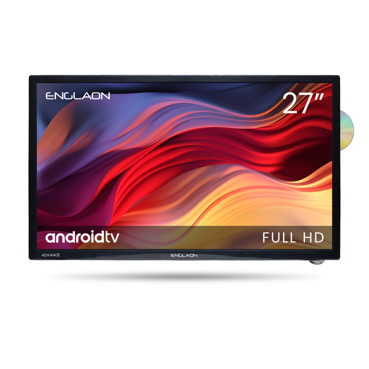 ENGLAON 27″ Full HD Android Smart 12V TV with Built-in DVD player & Chromecast