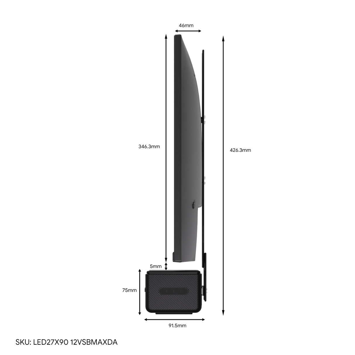 ENGLAON 27’’ 4K UHD 12V Entertainment System