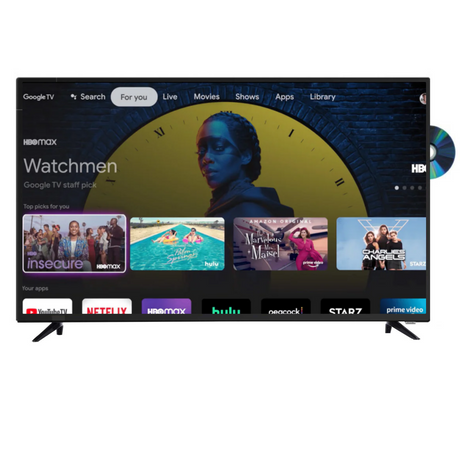 ENGLAON 32″ Full HD Smart 12V Google TV with Built-in DVD player & Chromecast