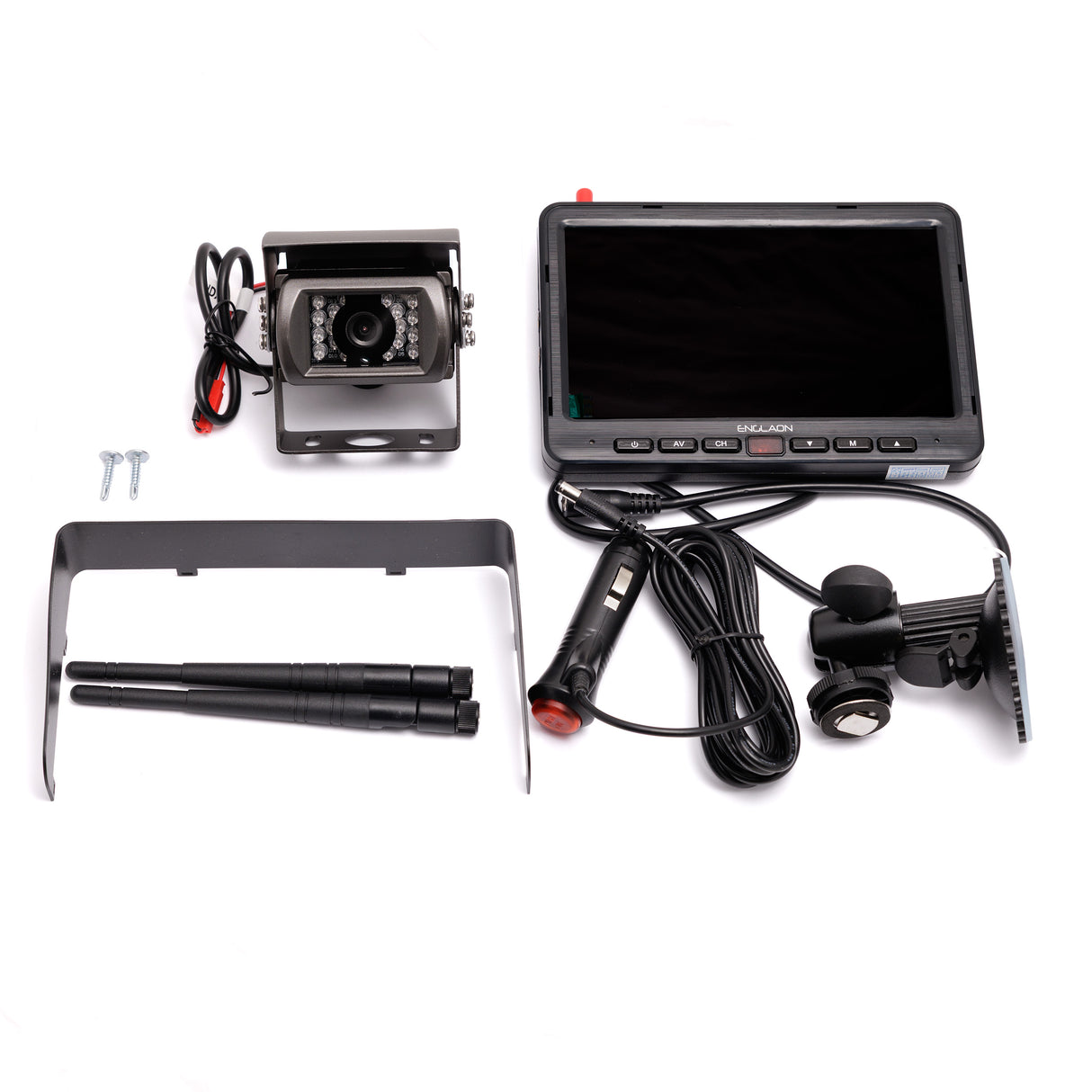 ENGLAON X Series Wireless 7" Monitor Reverse Camera kit for Caravan Truck Campervan , 12 - 32V